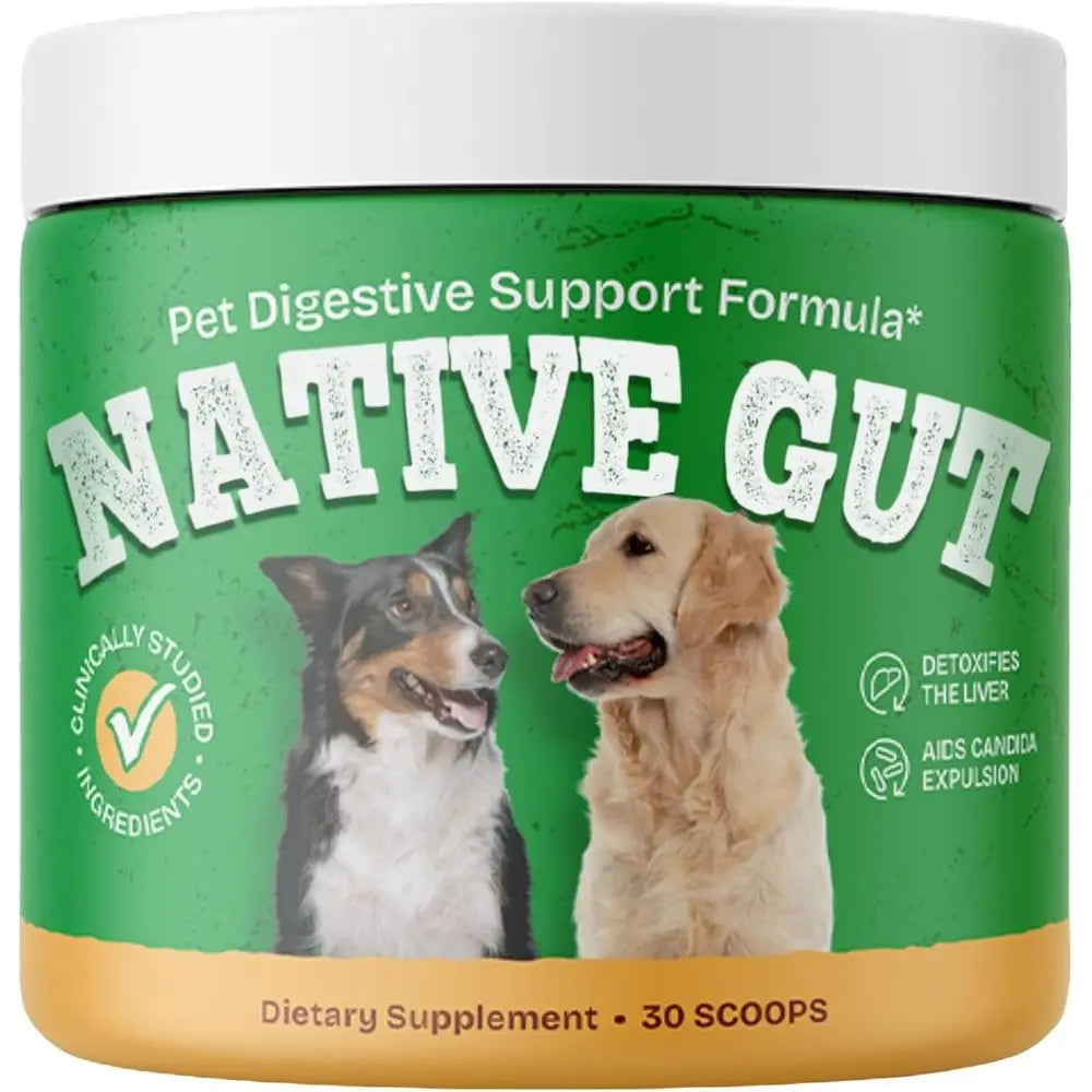 Natural Probiotic Supplement or Pets, Supports Digestive & Gut Microbiome, 8 Probiotic Strains, Powder orm, 30 Scoops (3)