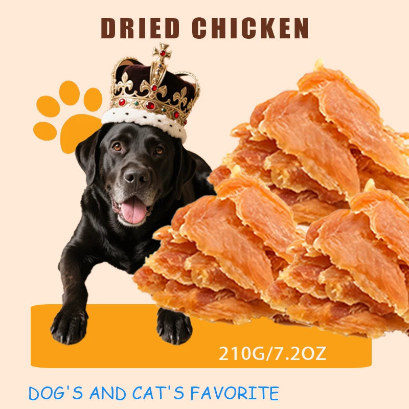 Dog Treats chicken Jerky 1lb，Pet Snacks - Natural High Protein Meat Dried Strips - Best Chews for Training Small & Large Dogs -