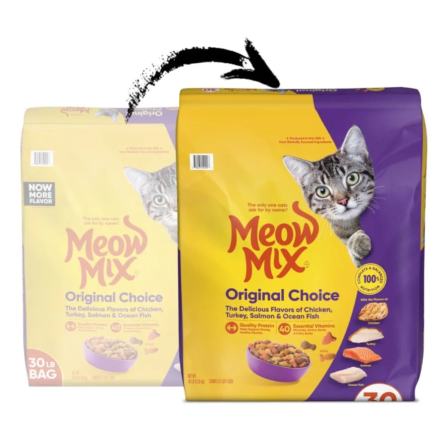 Original Choice Dry Cat Food 30 lb Bag for Daily Feeding High-Quality Ingredients Natural Color and Flavor Enhanced Nutrition