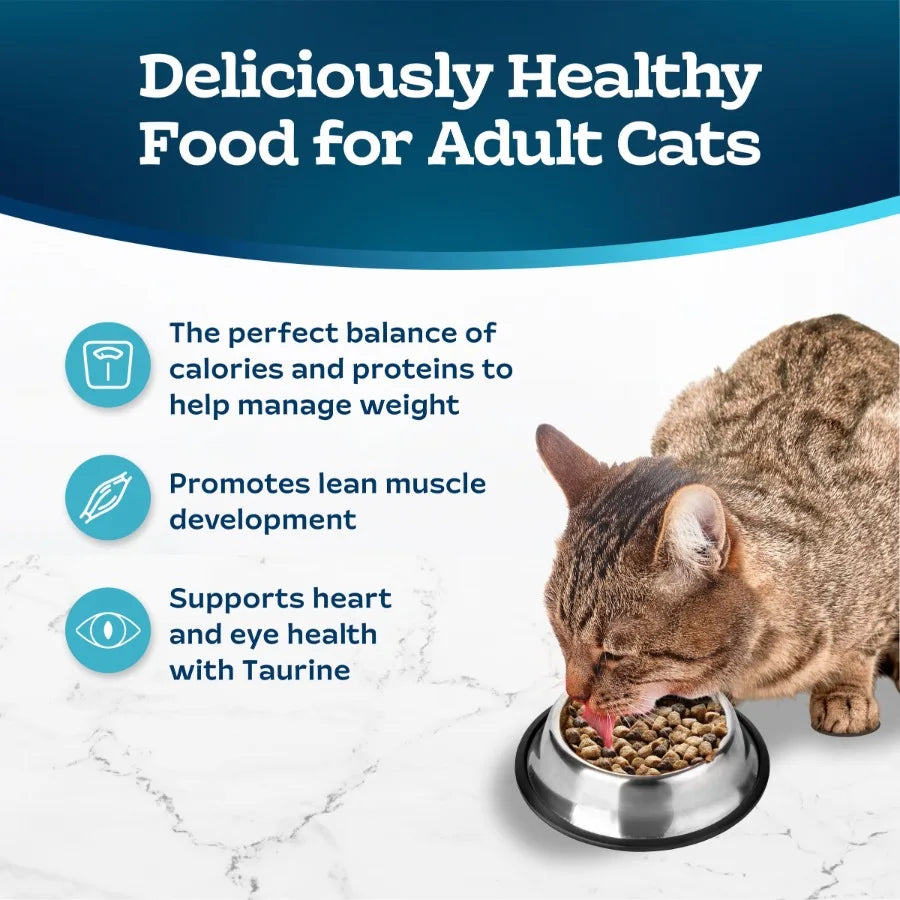 Tastefuls Natural Dry Cat Food for Weight Control 5-lb Bag High-Protein Chicken Flavor Grain-Free Formula