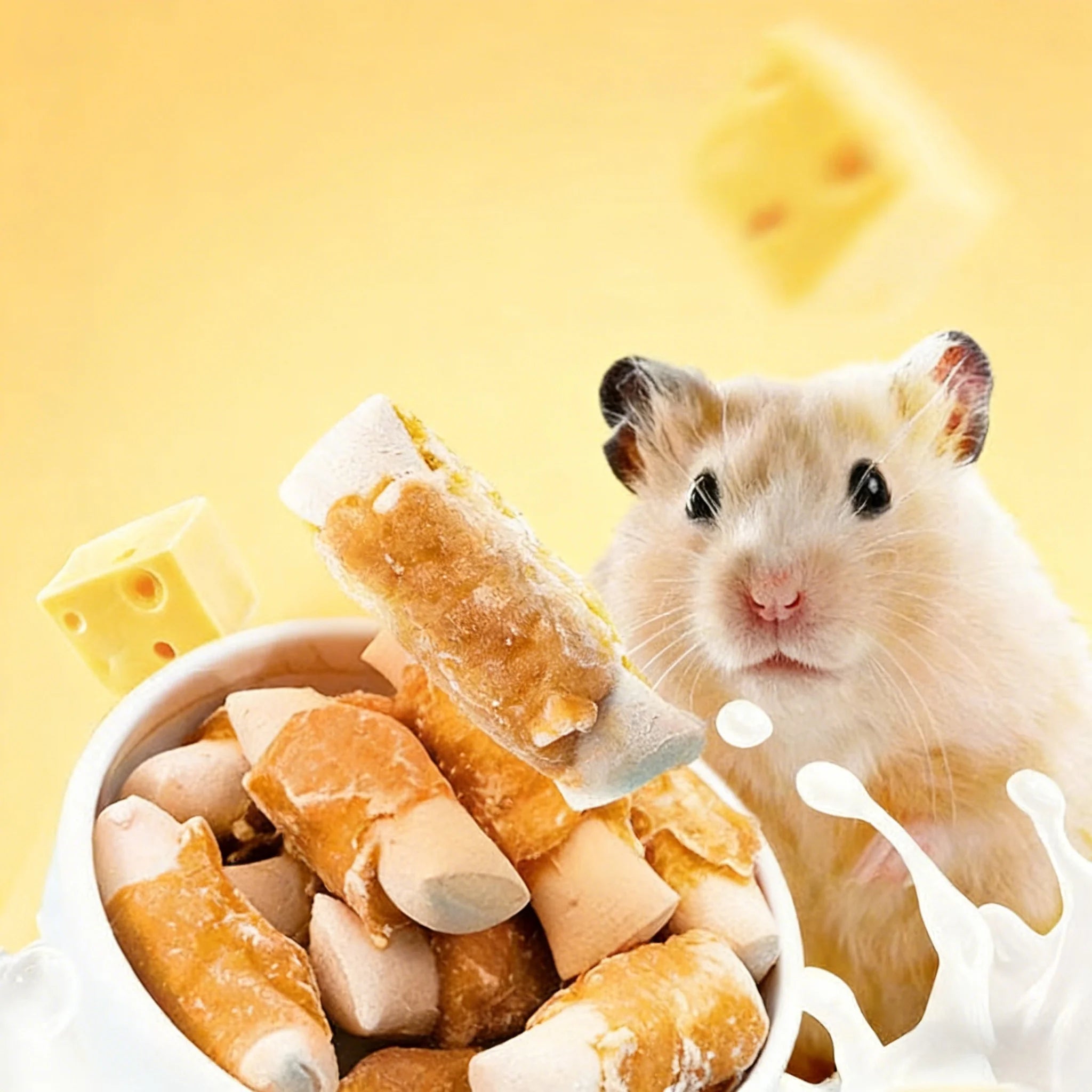 Hamster Teeth-Cleaning Stick, Calcium Supplement, Weight Gain, Freeze-Dried Chicken Stick, Golden Hamster Chinchilla Snack, Dutc