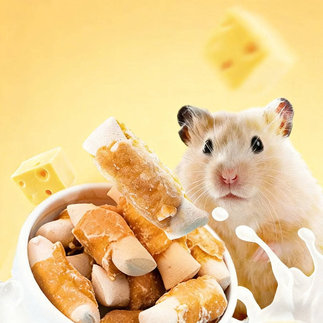 Hamster Teeth-Cleaning Stick, Calcium Supplement, Weight Gain, Freeze-Dried Chicken Stick, Golden Hamster Chinchilla Snack, Dutc