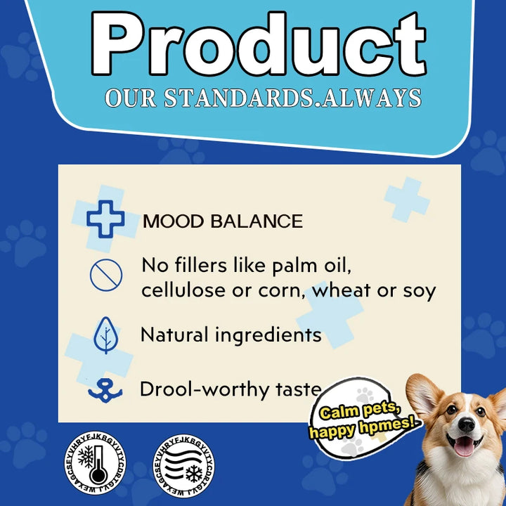 Calming Chews for Dogs with Melatonin -  Puppy & Large Pet Treats - Composure Calming Chews for Stress & Relaxation, 110 Count