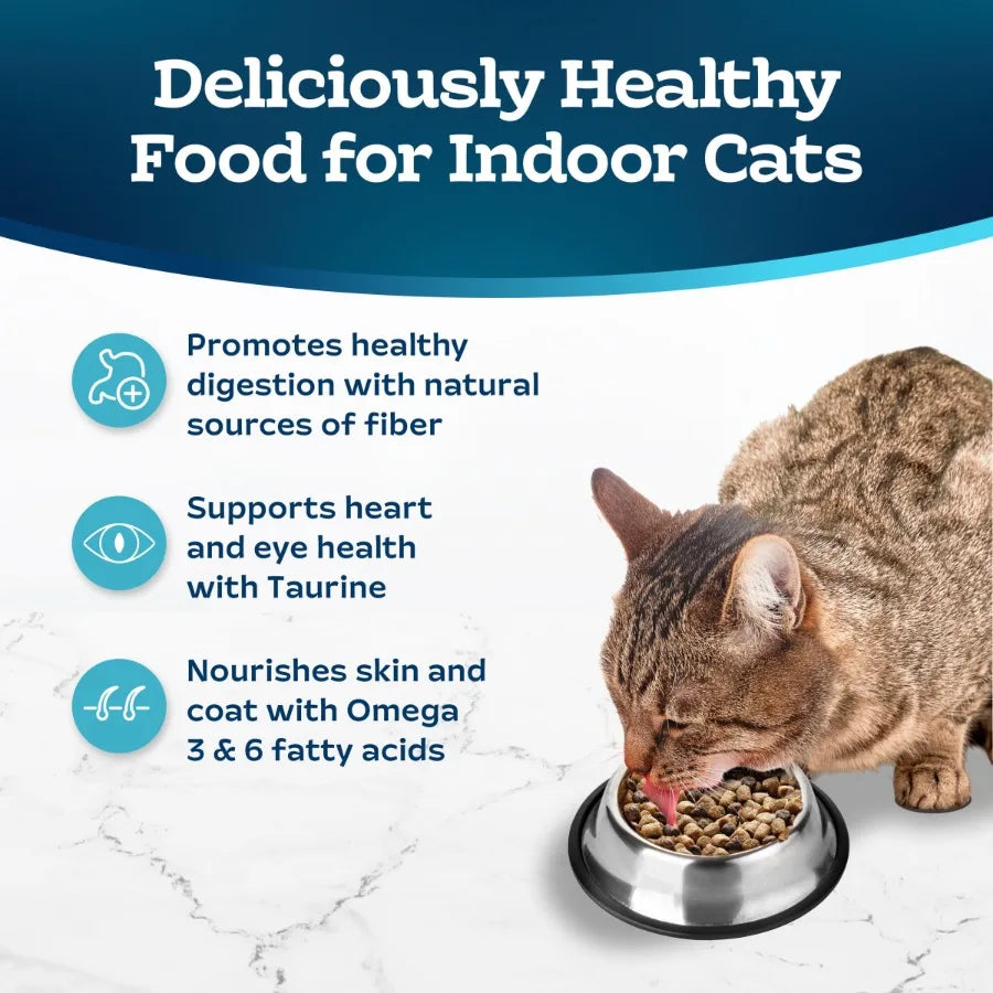 Tastefuls Dry Food for Adult Indoor Cats Chicken and Brown Rice Flavor 5-lb Bag High-Quality Protein Grain-Inclusive Formula Na