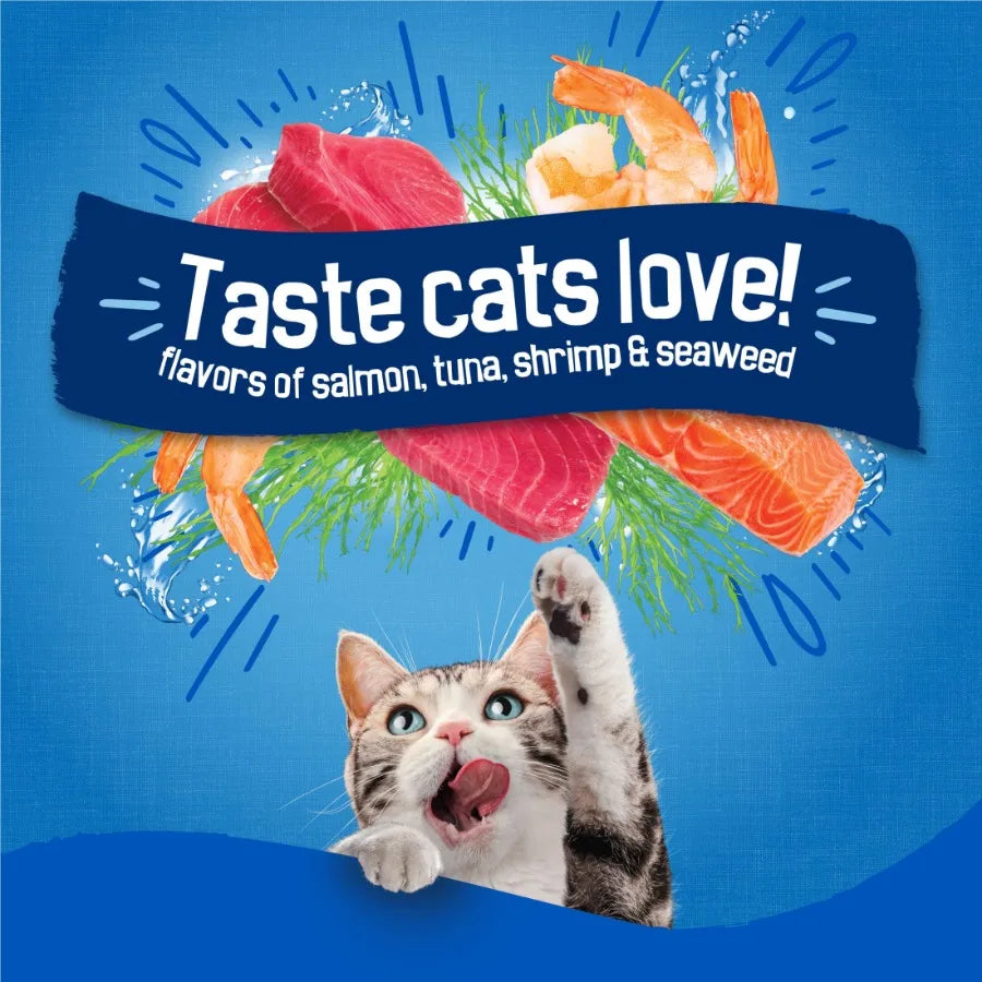 Purina Seafood Sensations Dry Cat Food Flavors of Salmon Tuna Shrimp and Seaweed 30 lb Bag