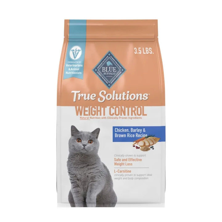 True Solutions Weight Control Natural Dry Cat Food Chicken 3.5-lb. Bag