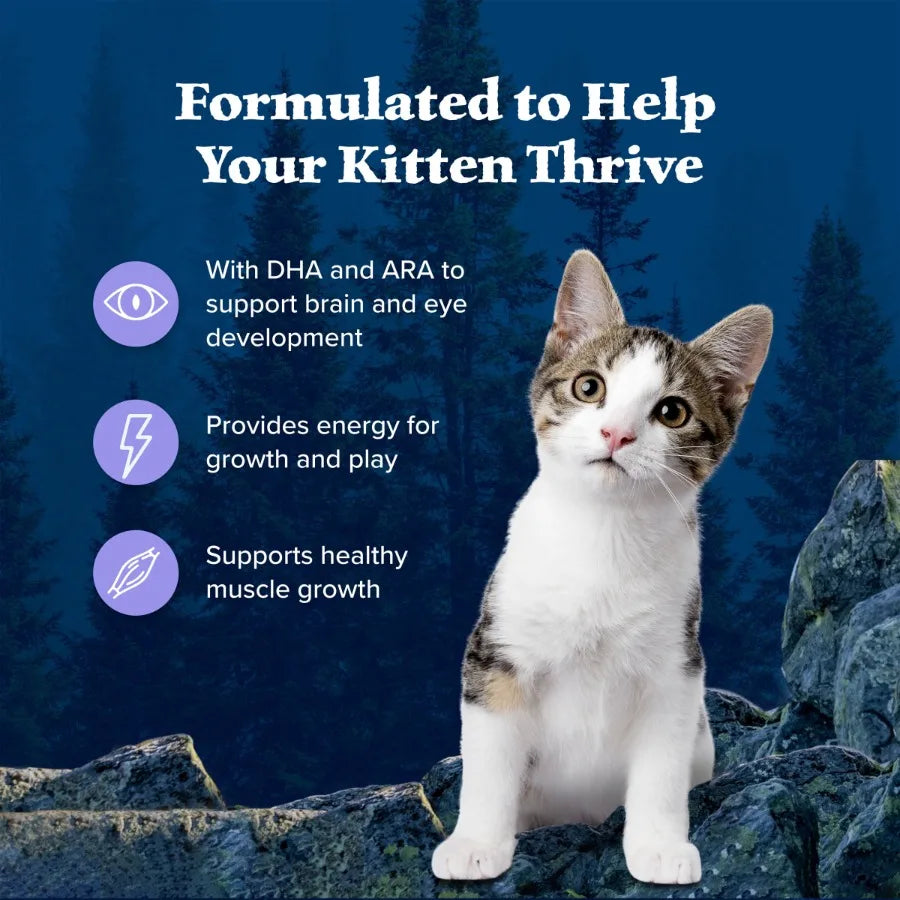 Wilderness Natural Kitten Dry Cat Food High-Protein Chicken 4-lb. Bag