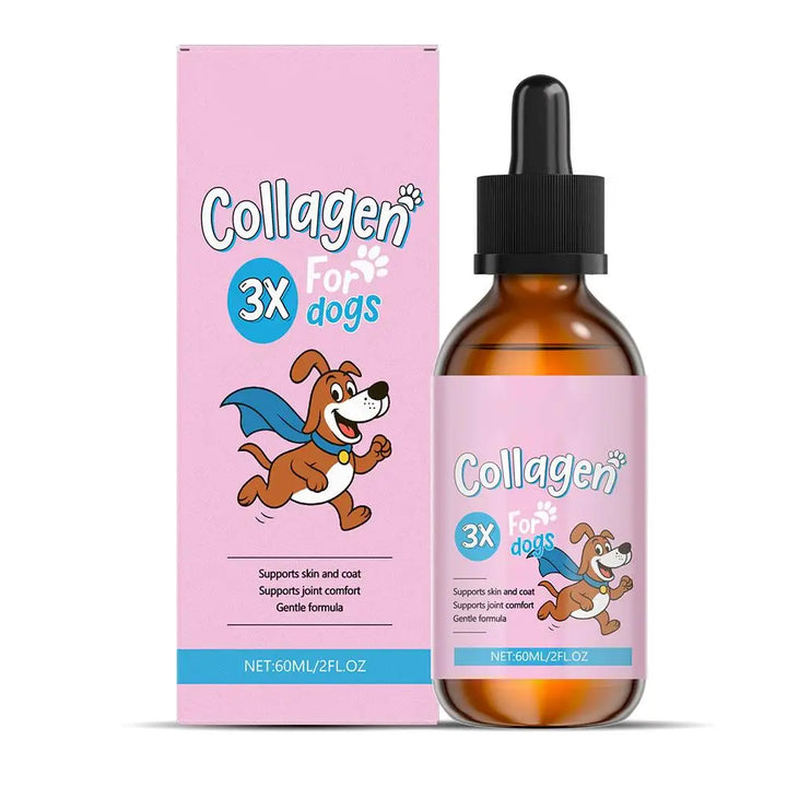60ML Pet Collagen Based Staple Food Combined With Nutritional Gentle Formula For Hair Bone Strength Digestive System Skin Care