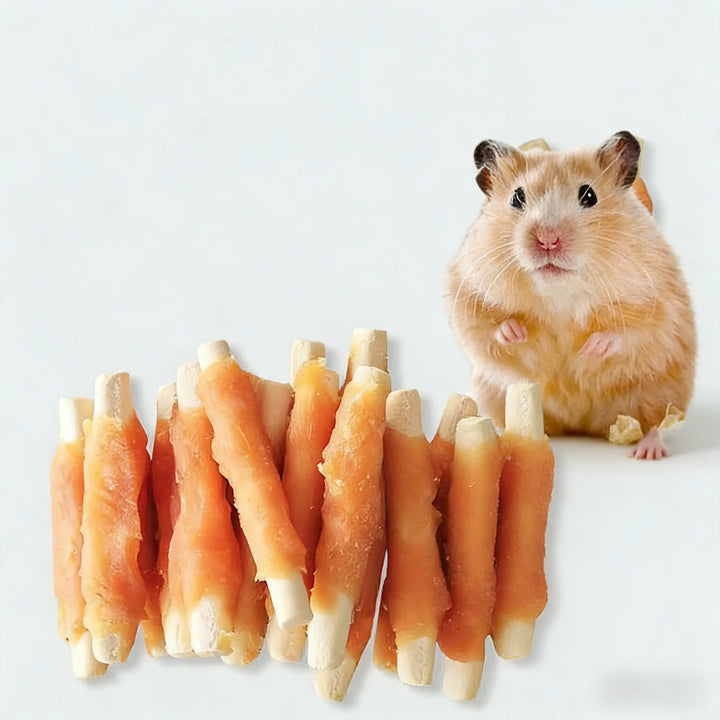 Hamster Teeth-Cleaning Stick, Calcium Supplement, Weight Gain, Freeze-Dried Chicken Stick, Golden Hamster Chinchilla Snack, Dutc