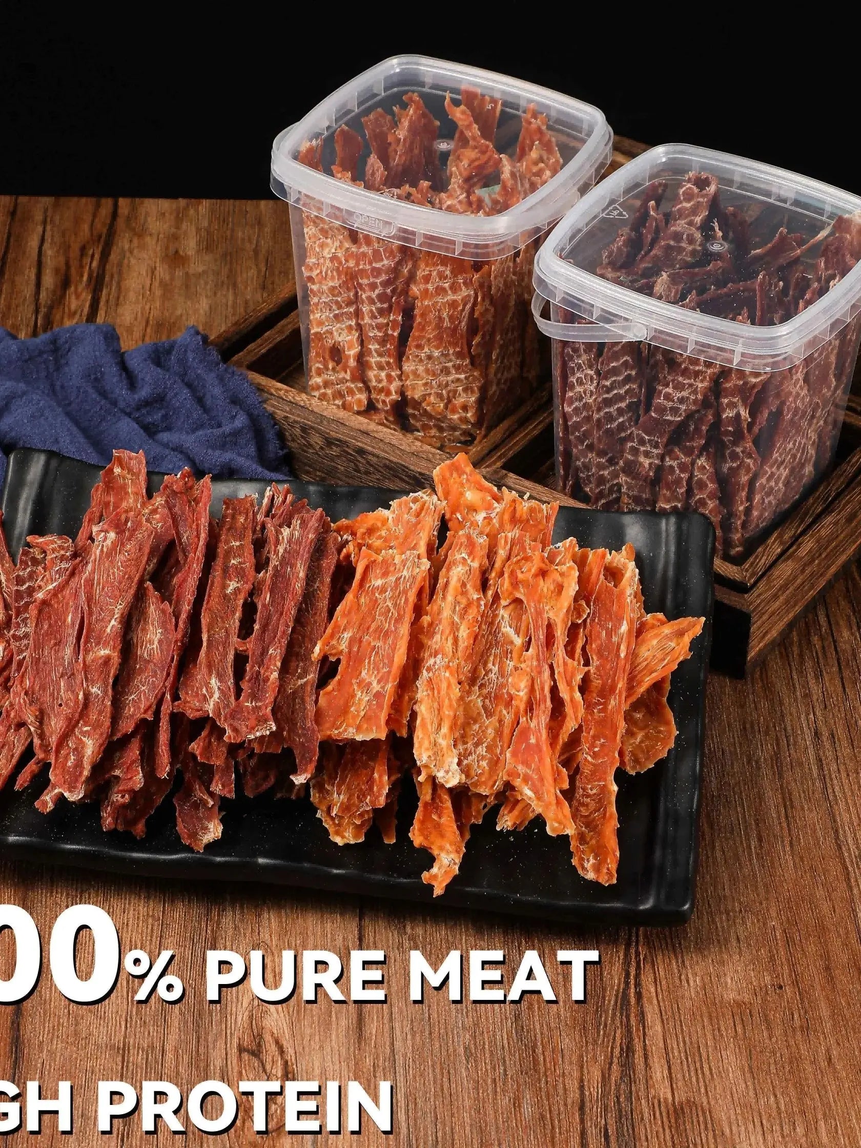 Dog Treats chicken Jerky 1lb，Pet Snacks - Natural High Protein Meat Dried Strips - Best Chews for Training Small & Large Dogs -